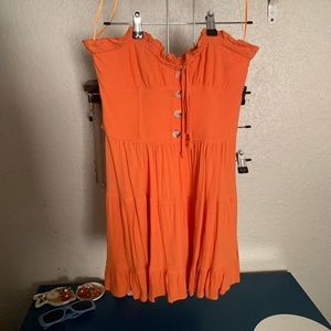 Sky to Moon orange dress size M Medium